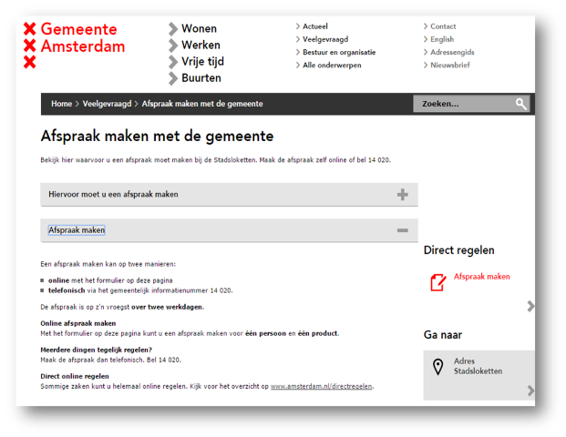 Prendre un RDV en ligne pour vous inscrire à la mairie d'Amsterdam