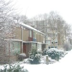 Breda quartier résidentiel sous la neige