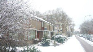 Breda quartier résidentiel sous la neige