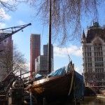 Rotterdam vieux port et la tour Witte Huis