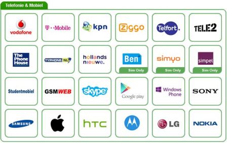 Opérateurs de réseau mobile Pays-Bas sur Kadaza