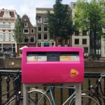 Amsterdam boîte aux lettres pendant la Gay Pride